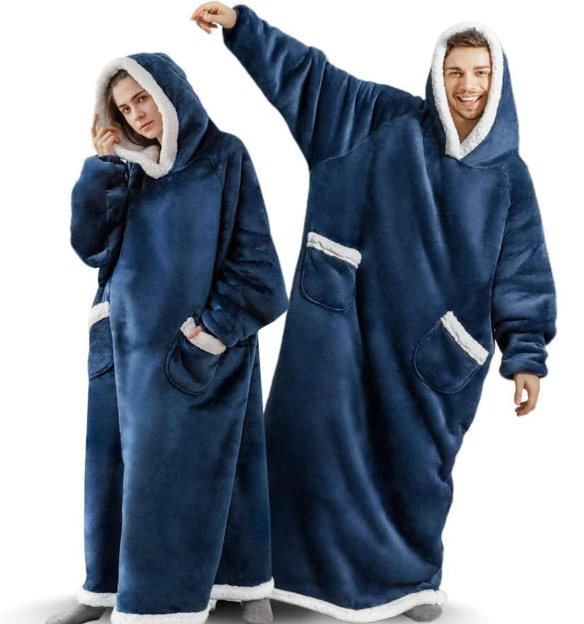 Oversized Super Long Huggle Hoodie Homestylez