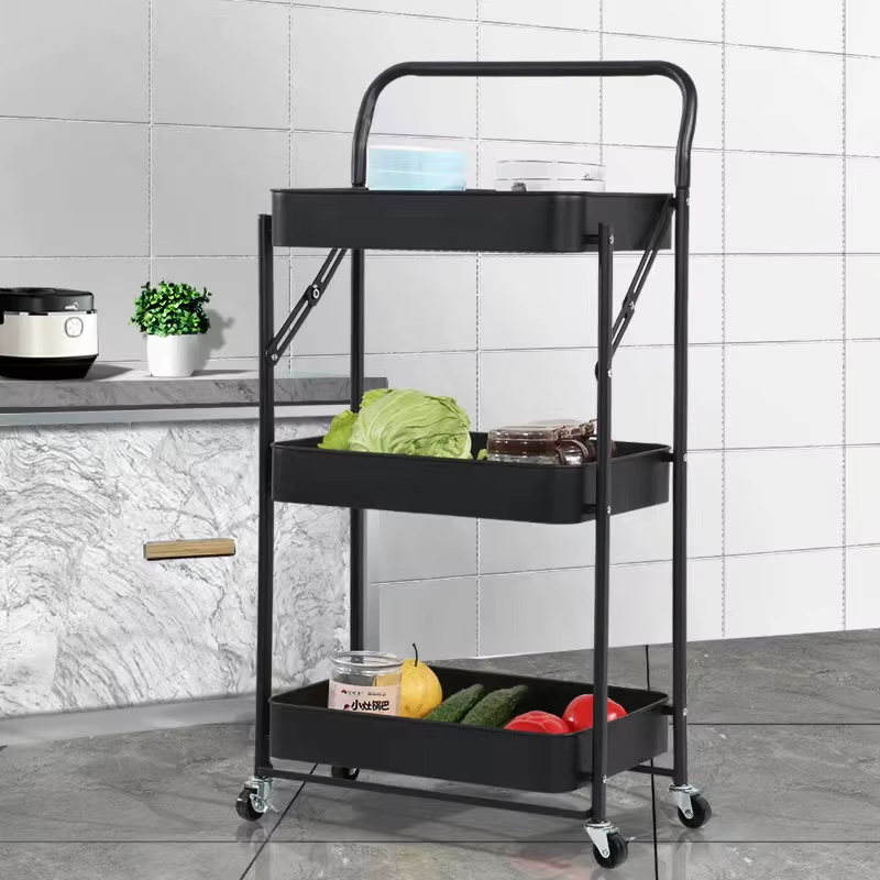 Nu Dekor - 3 Tier Multifunctional Kitchen Storage Trolley Rack