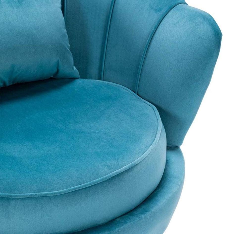 Nu Dekor - Tulip Velvet Single Seater Chair