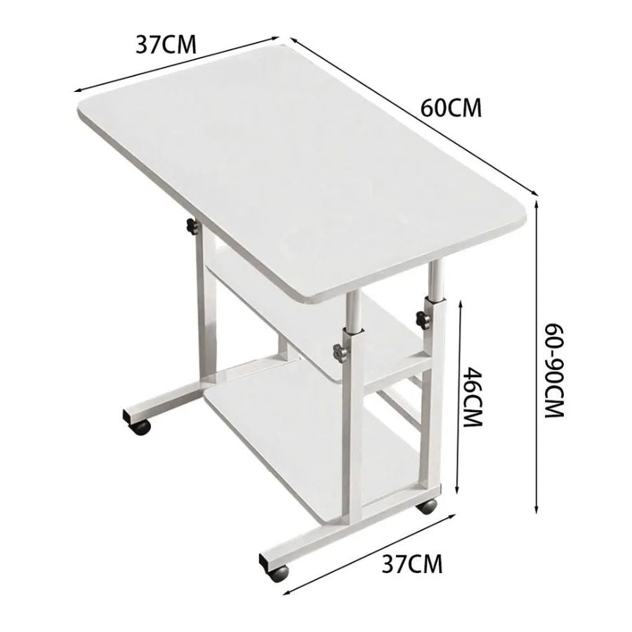 Focus - 3 Tier Multi-Purpose Adjustable Desk Stand & Wheels