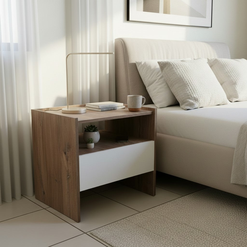 Nu Dekor - 2 Tone Anchor Bedside Pedestal