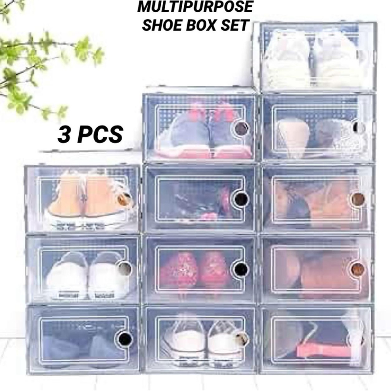Compact - 3pc Multi-Purpose Robust Shoe Box Set