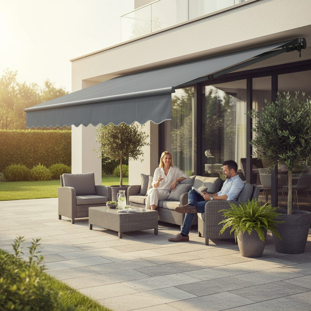 Shayd - 2m Retractable Folding Arm Awning With Remote