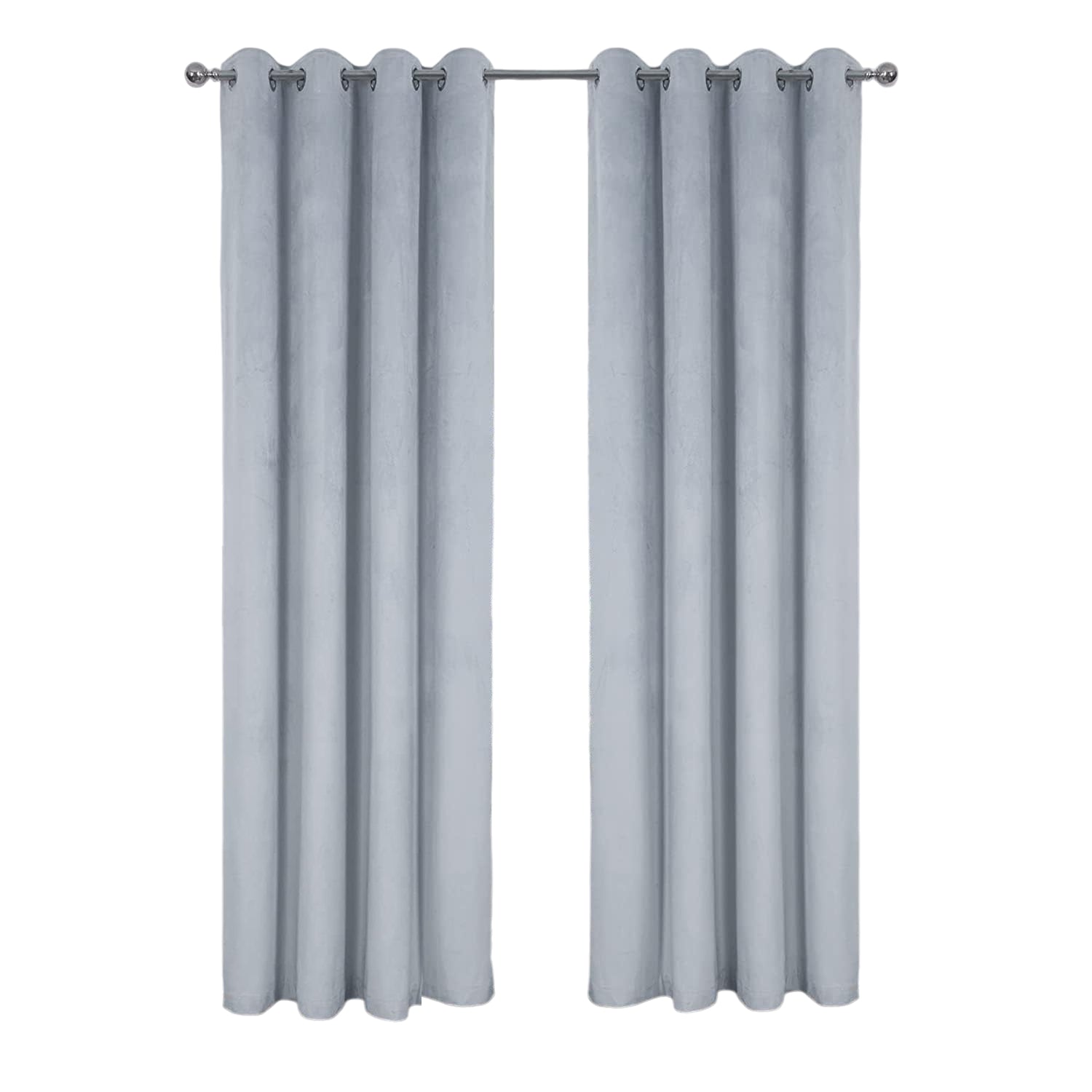 Nu Dekor - 3m Velvet Blackout Eyelet Curtains