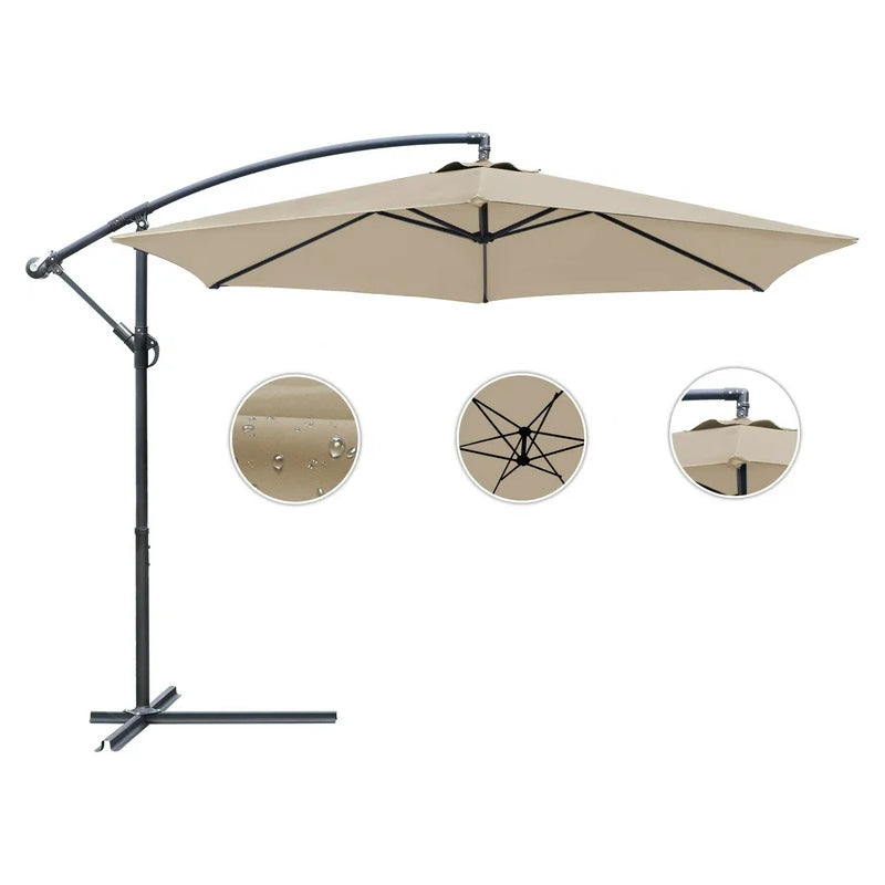 Shayd - 3M Outdoor Patio Cantilever Umbrella