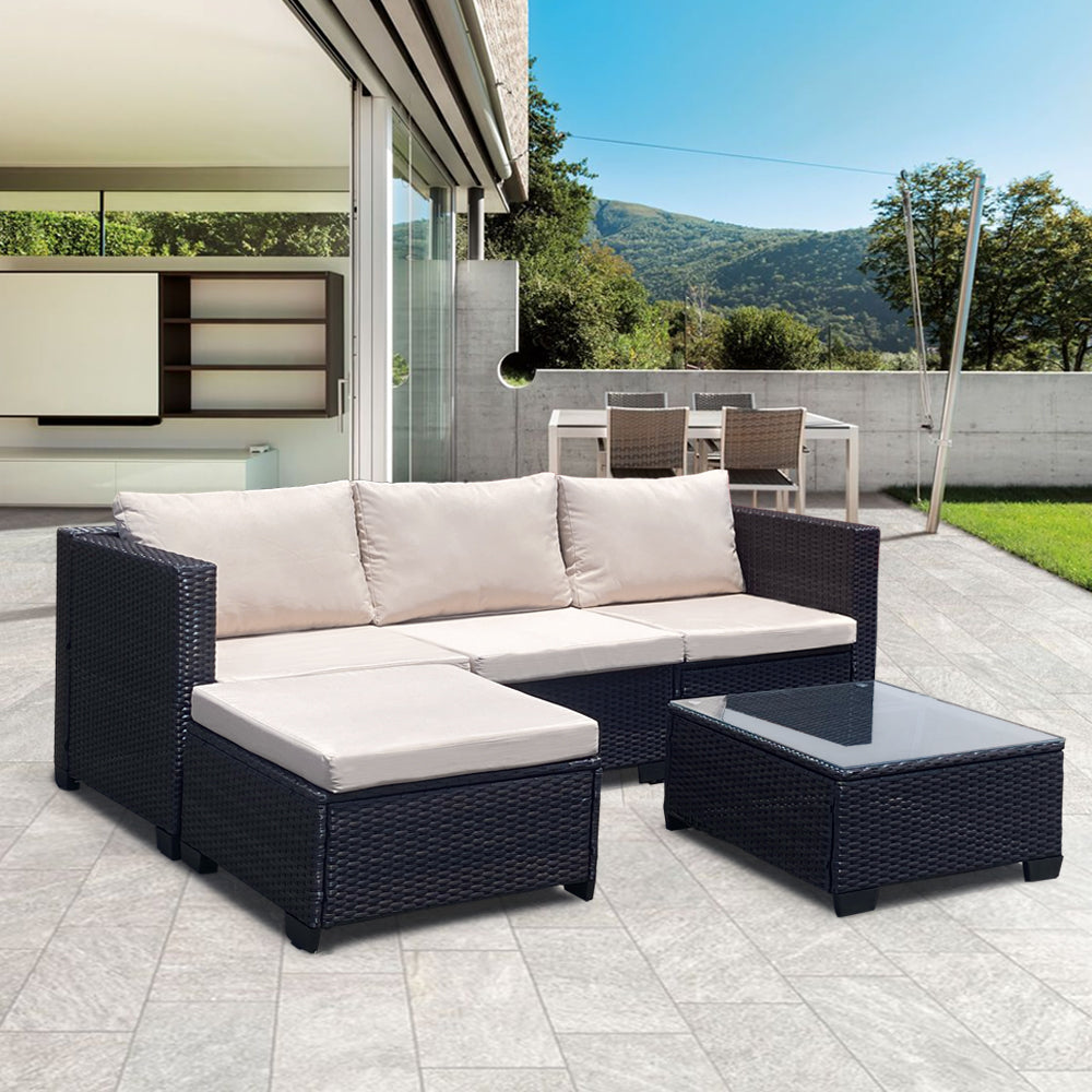 Shayd - 3PC Orlando Outdoor Rattan Patio Set