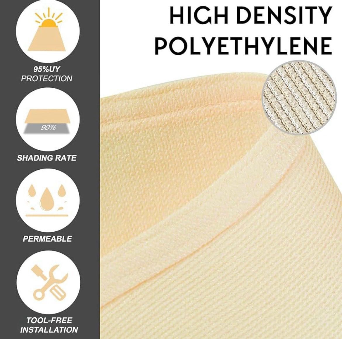 Shayd - 4m Sun Shade Sail