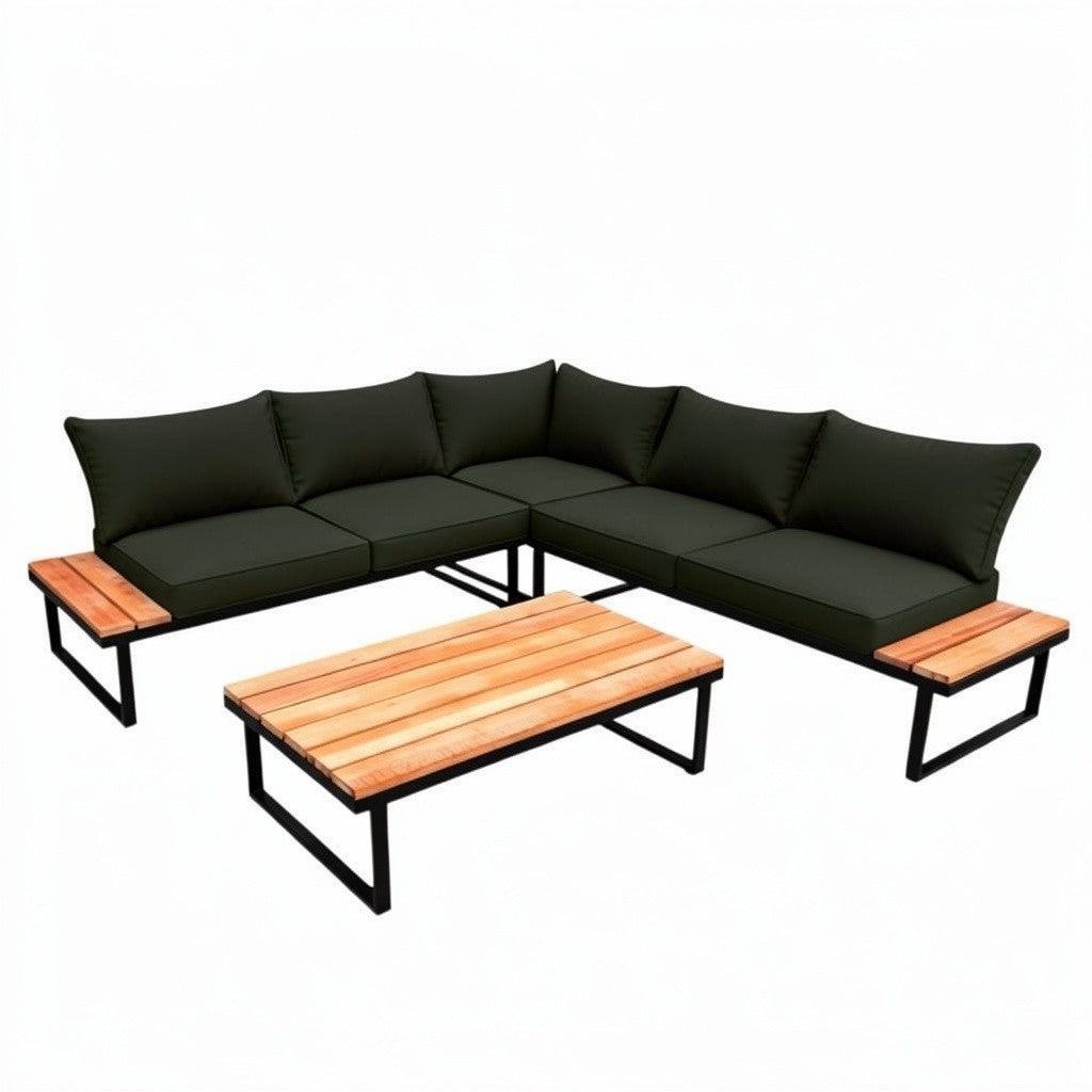 Shayd - 4pc Maldives Indoor/Outdoor Corner Sofa Set