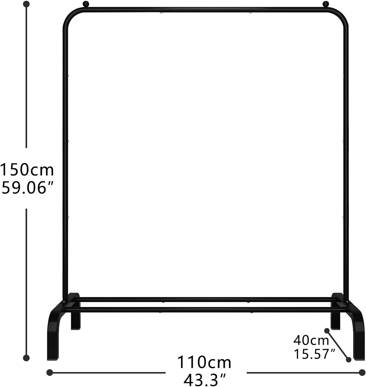 Nu Dekor - Heavy Duty Clothing Rail Storage Rack