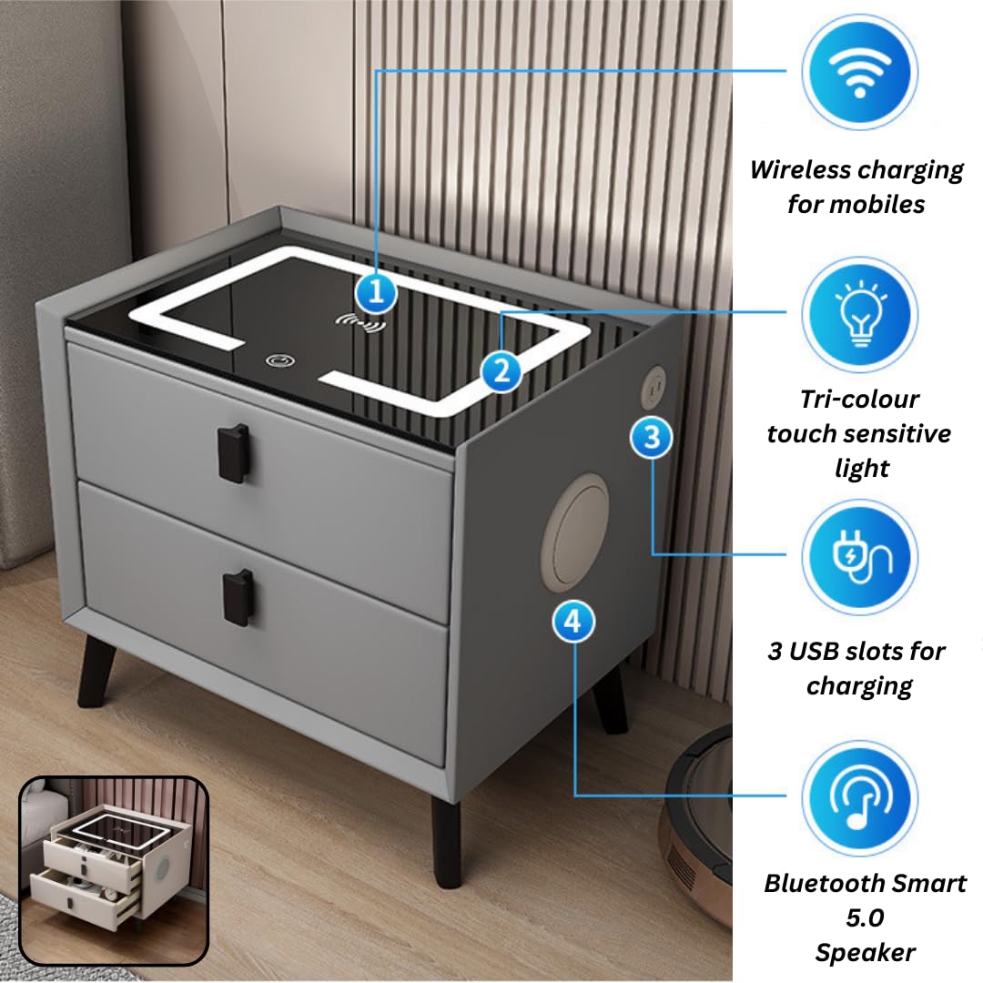 Nu Dekor - Nexus Intelligent Bedside Pedestal