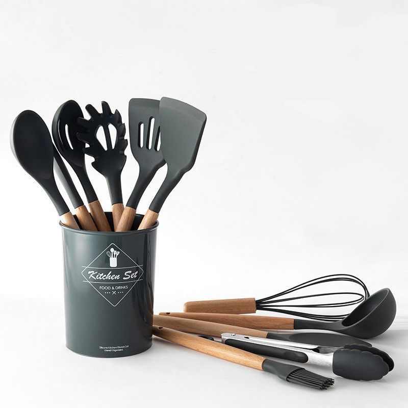 HomePro - 12 Piece Silicone Kitchen Cookware Utensil Set