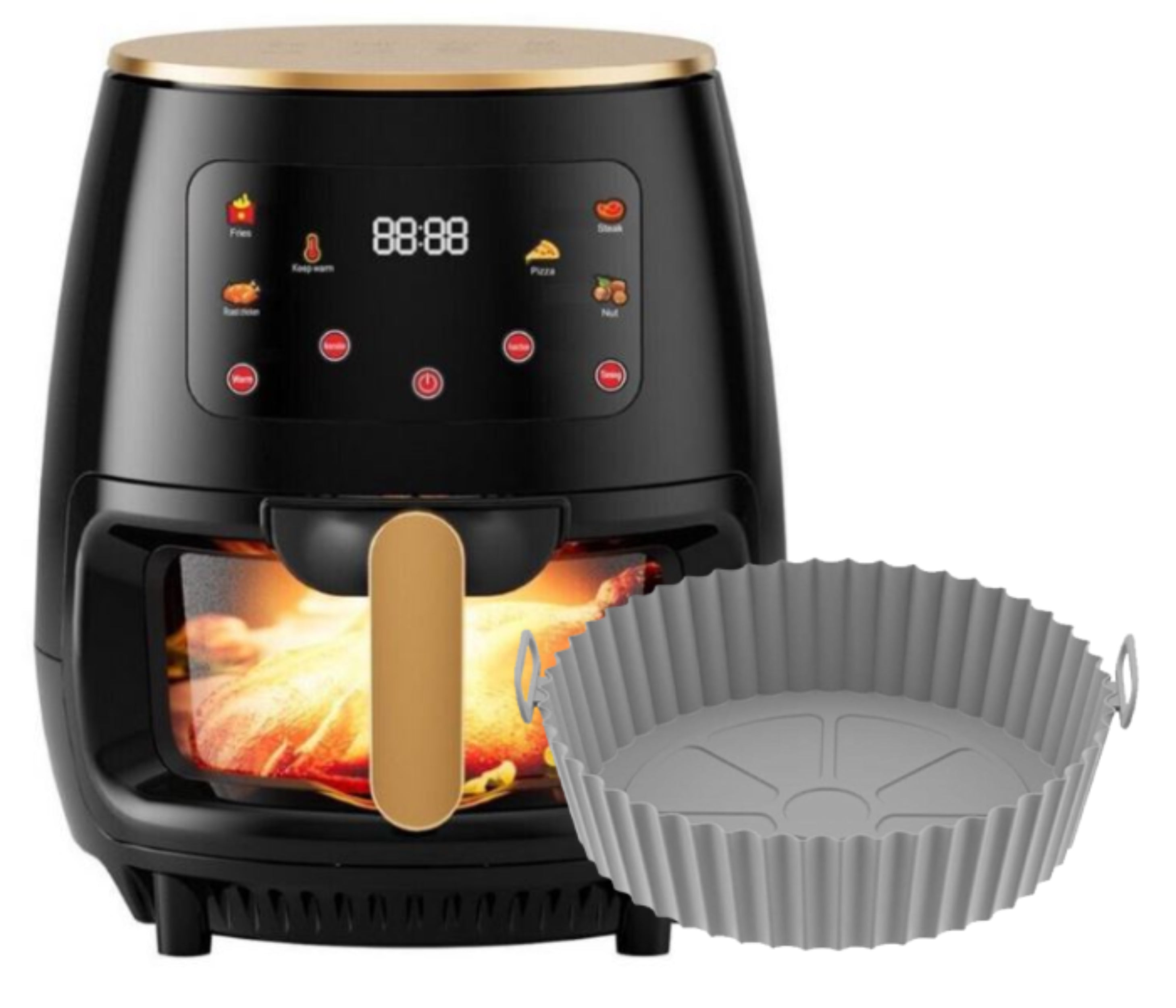 6L 7-in-1 LED Clear View Display Air Fryer