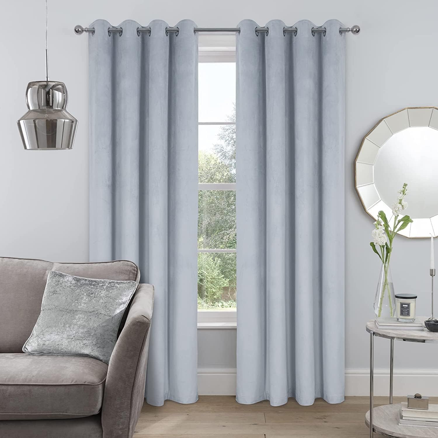 Nu Dekor - 3m Velvet Blackout Eyelet Curtains