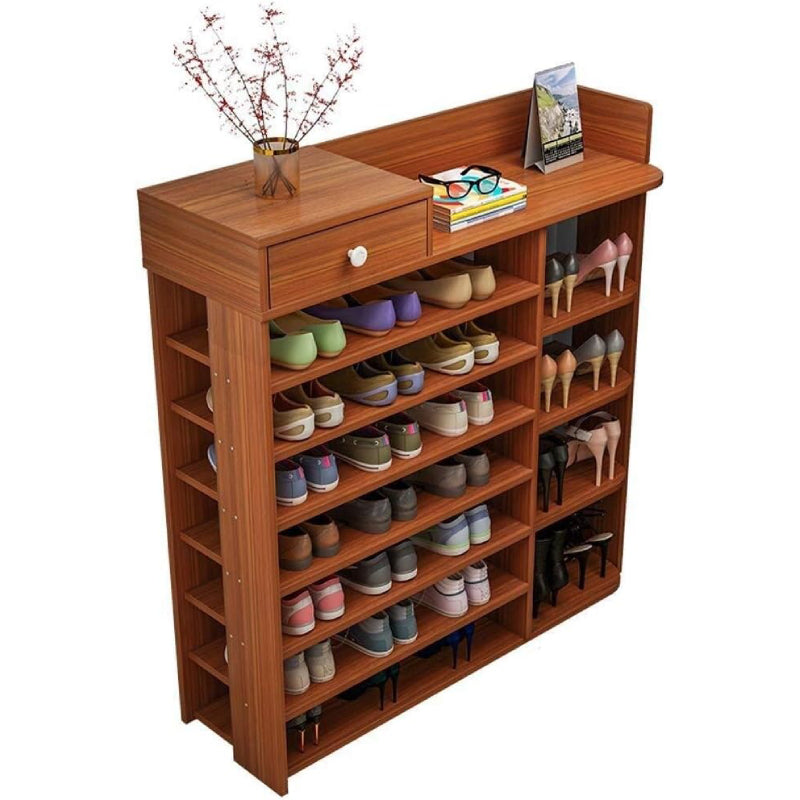 Nu Dekor - 7 Tier Multi-Layer Shoe Stand With Cabinet Shelf