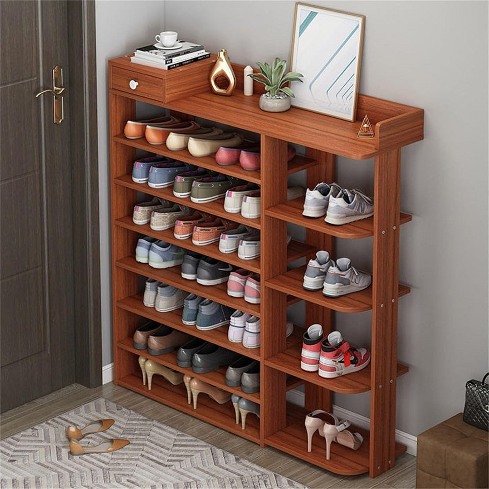 Nu Dekor - 7 Tier Multi-Layer Shoe Stand With Cabinet Shelf