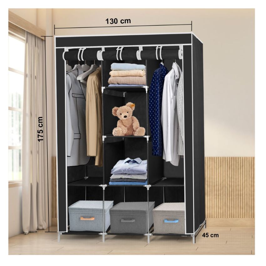 Nudekor - Triple Wardrobe Storage Rack