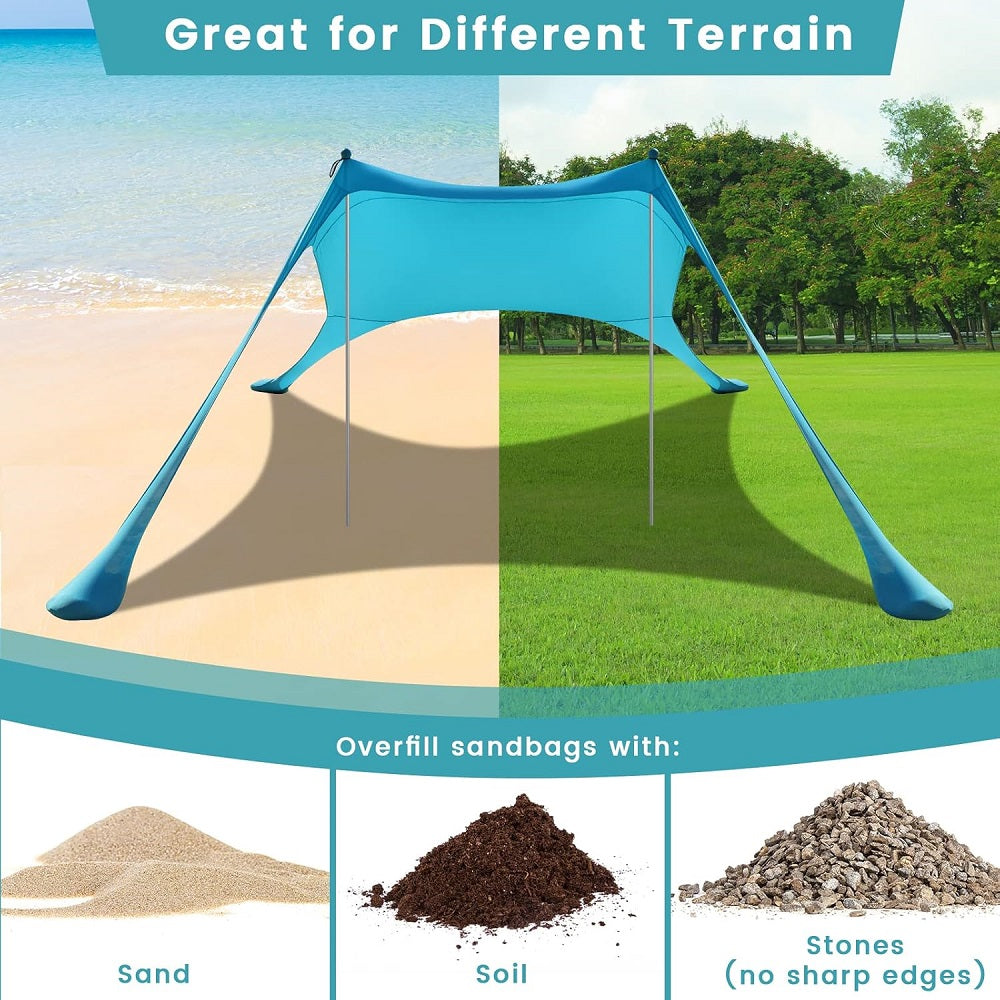 Shayd - Outdoor Beach Uv Protection Stretch Tent