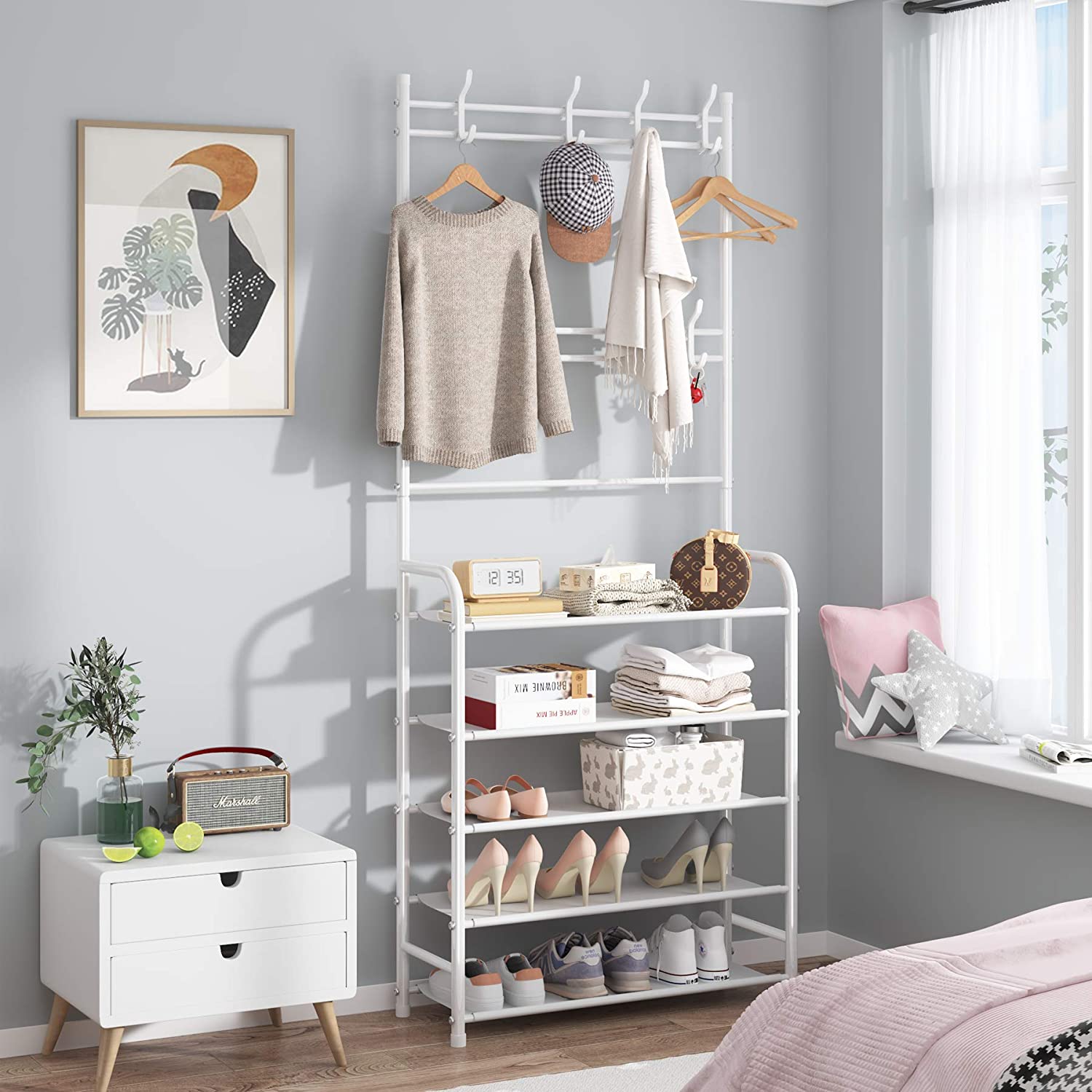 Nudekor - 5 Tier Heavy Duty Multipurose Storage Rack