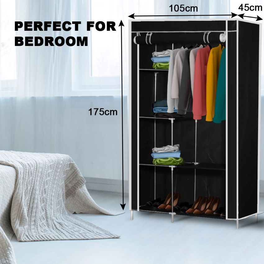 Nudekor - Double Wardrobe Storage Rack