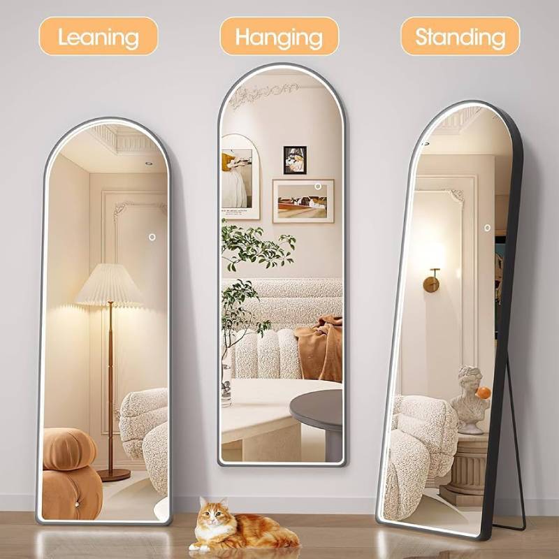 Nu Dekor - Arched Full Length LED Light Mirror  - 49 x 160cm
