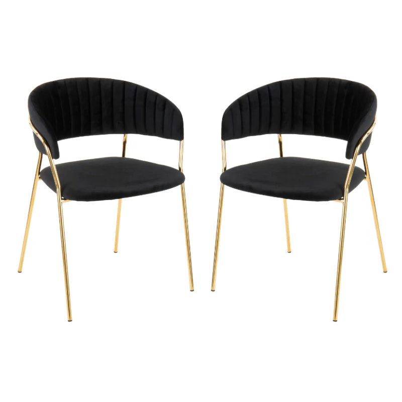 Nu Dekor - Arya Velvet Dining Chair - Set of 2