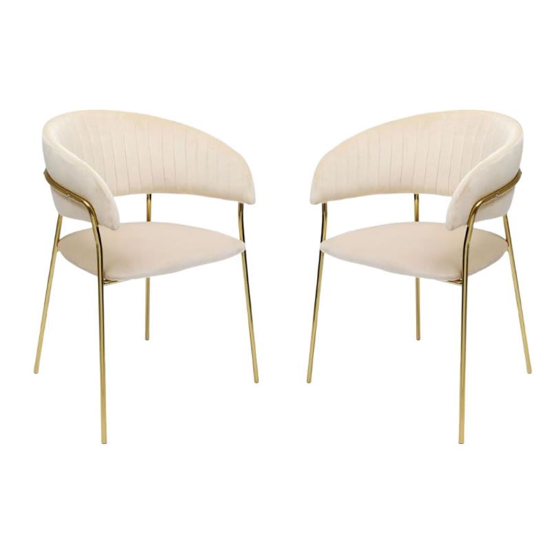 Nu Dekor - Arya Velvet Dining Chair - Set of 2