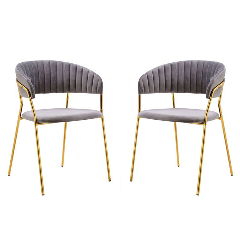 Nu Dekor - Arya Velvet Dining Chair - Set of 2