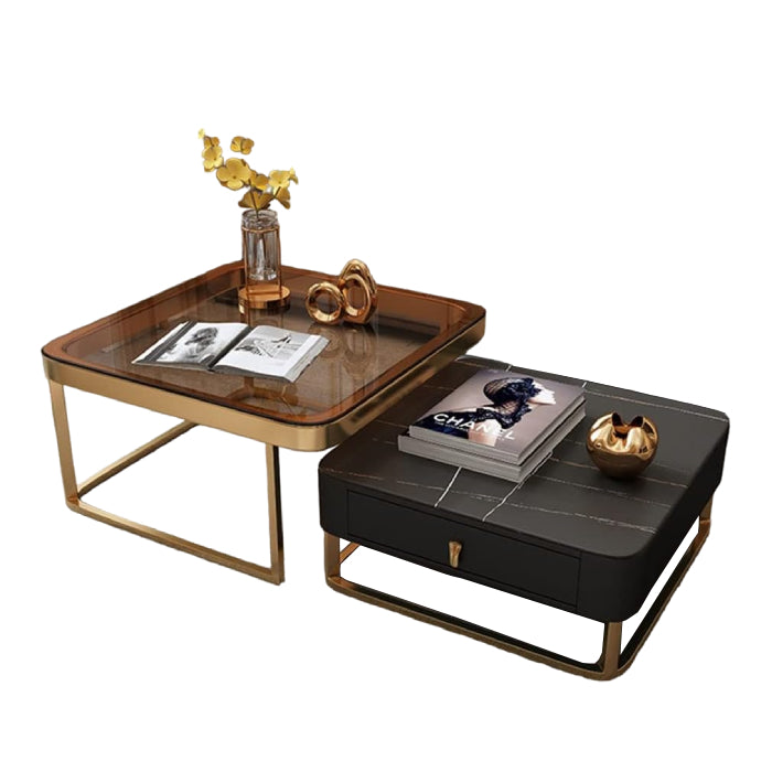 Nu Dekor - Ava Nesting Glass Coffee Table