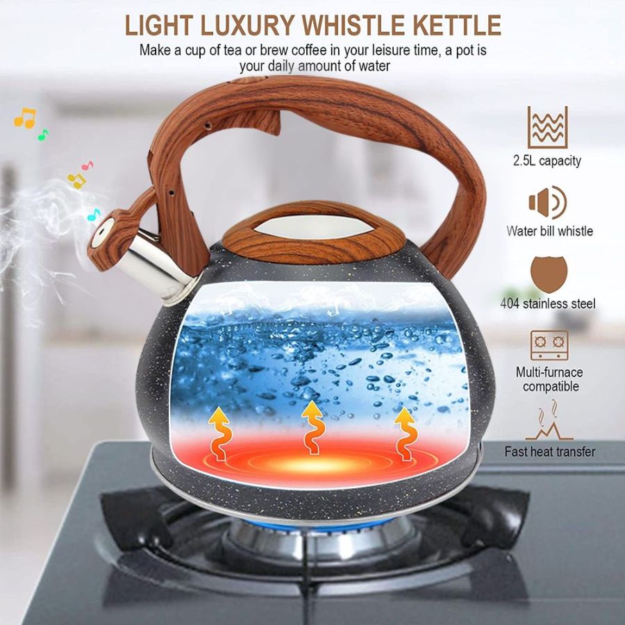 Homepro - 3L Stove Top Whistling Kettle