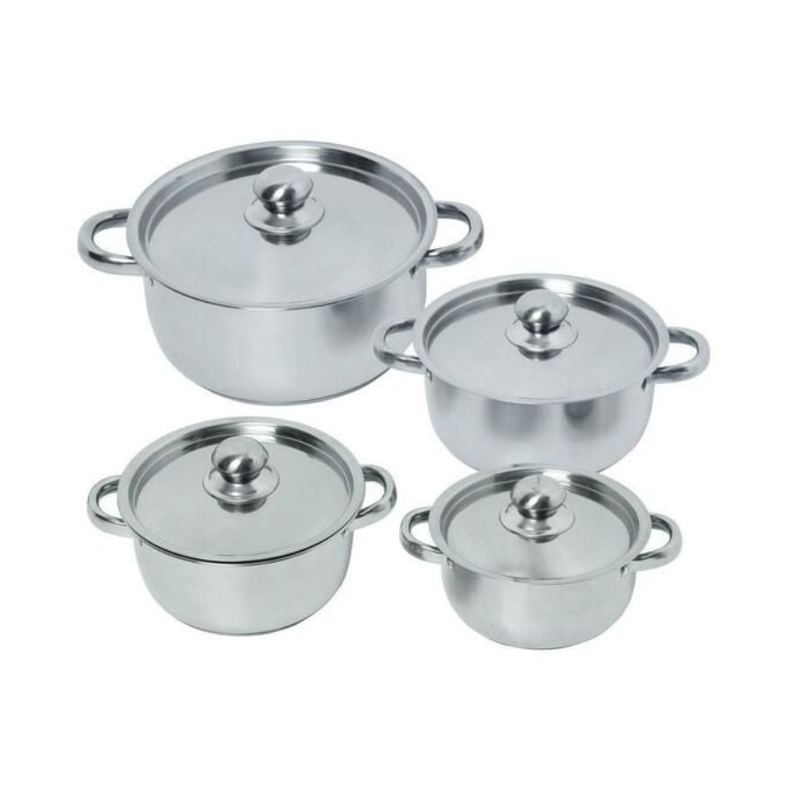 Dolphin Princess - 8 Piece Stainless Steel Cookware Set