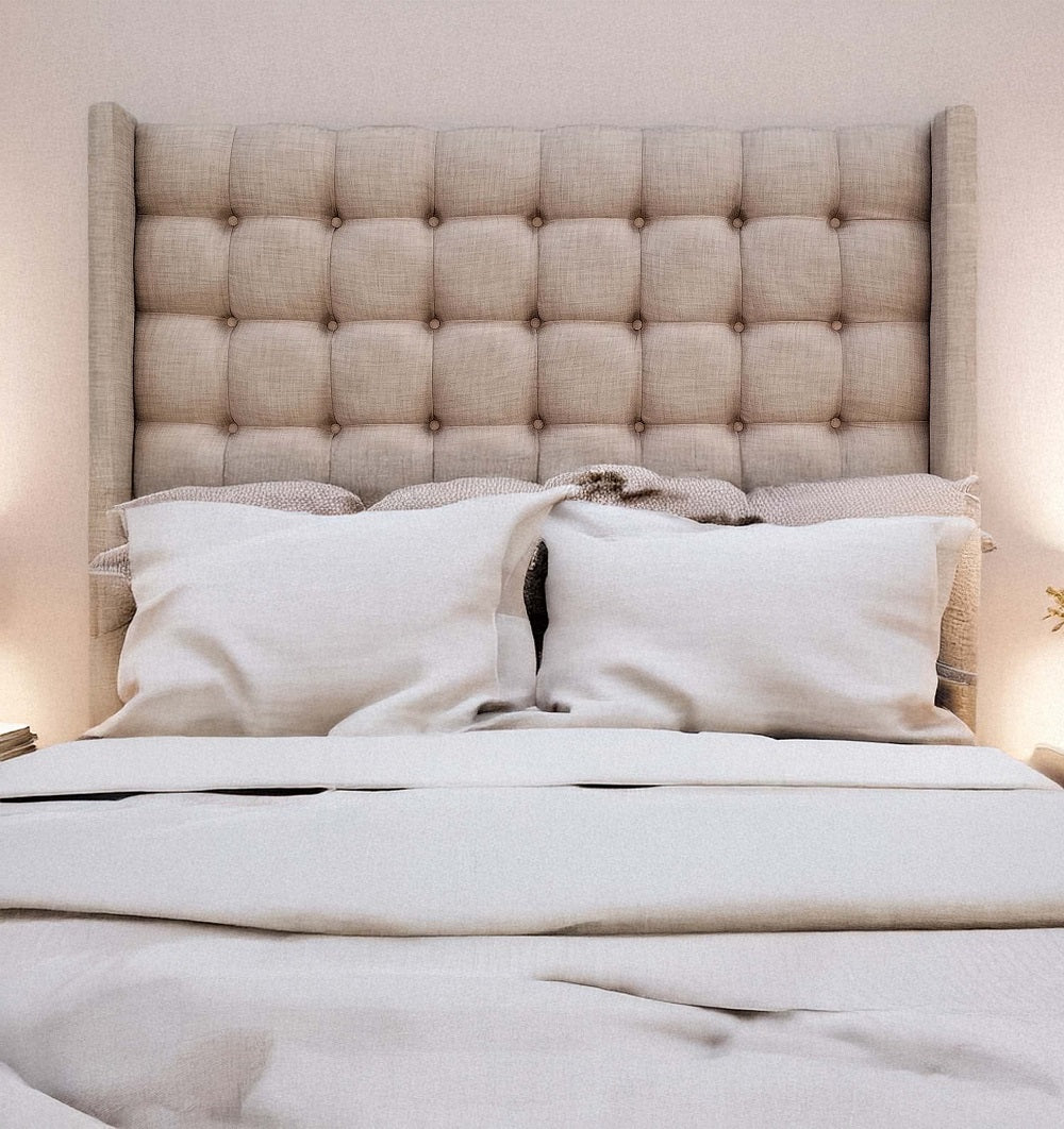 Nu Dekor - Benno Button Winged Headboard
