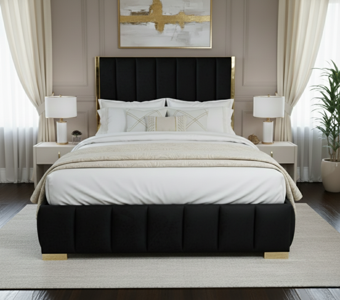 Nu Dekor - Aemilia Bed Base & Headboard