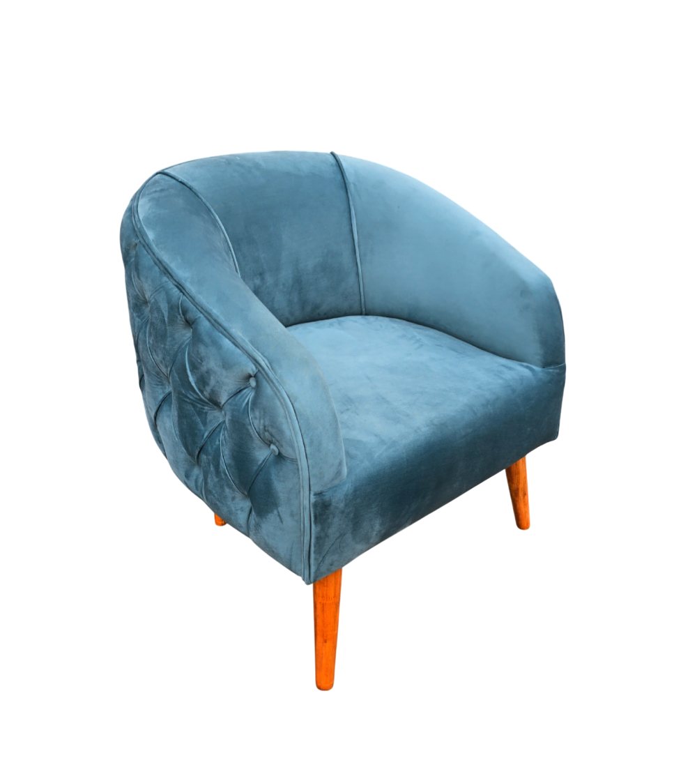 Nu Dekor - Bella Button Velvet Chair - Demo Stock