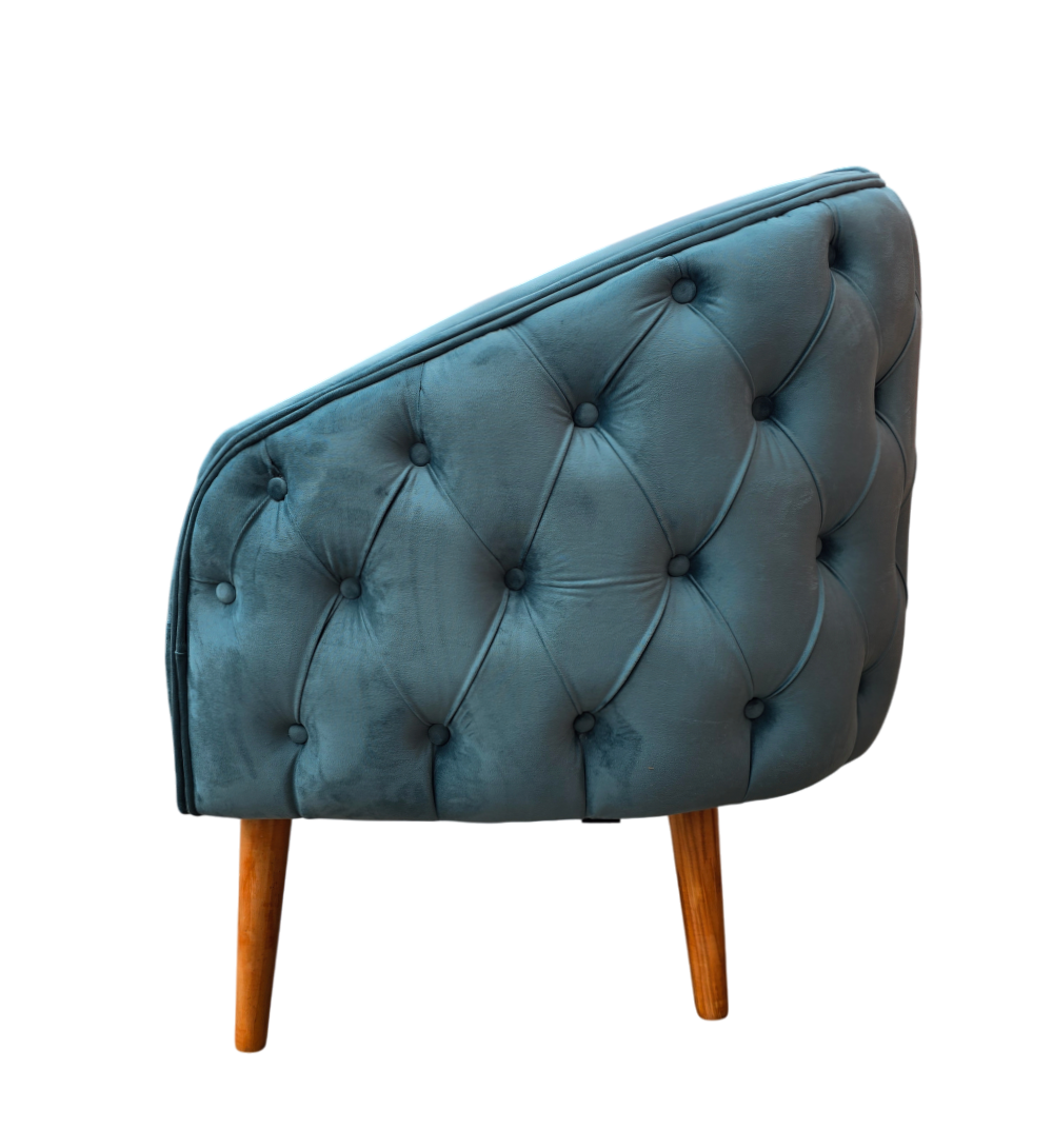 Nu Dekor - Bella Button Velvet Chair - Demo Stock