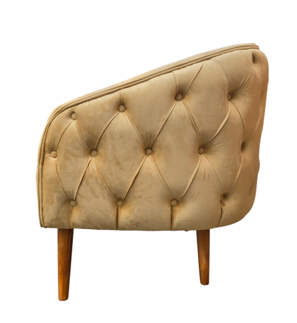 Nu Dekor - Bella Button Velvet Chair - Demo Stock