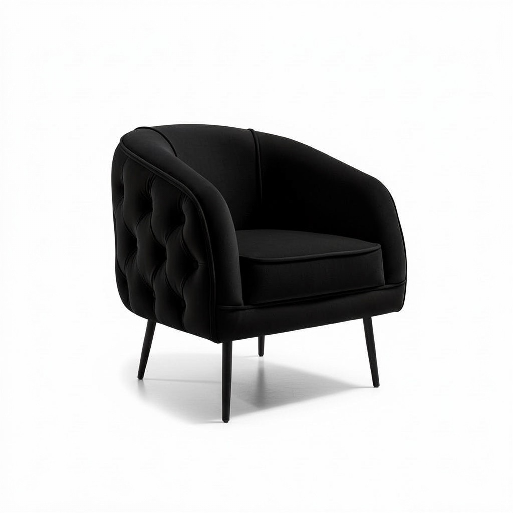 Nu Dekor - Belleau Button Velvet Occasional Chair