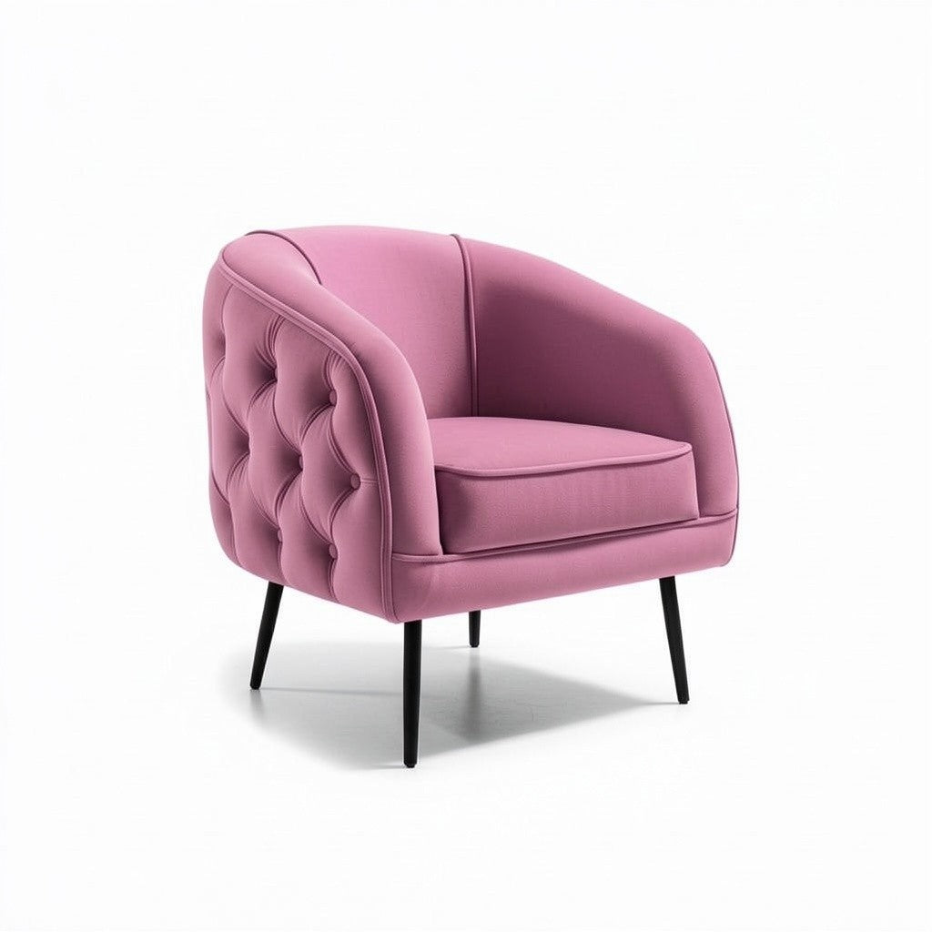 Nu Dekor - Belleau Button Velvet Occasional Chair