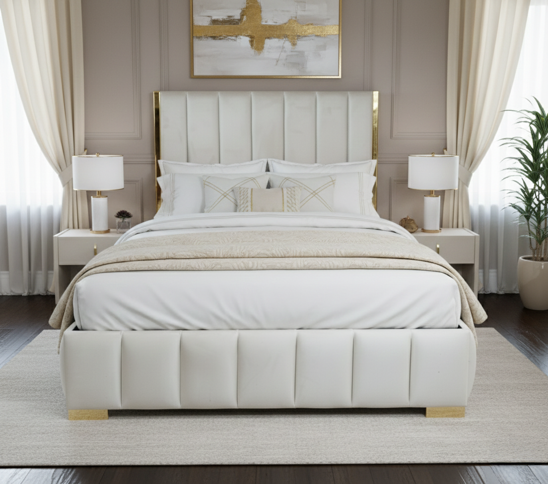 Nu Dekor - Aemilia Bed Base & Headboard
