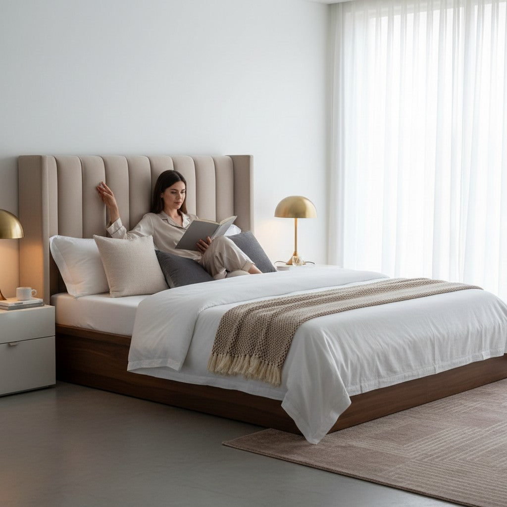 Nu Dekor - Camilla Velvet Paneled Tufted Headboard