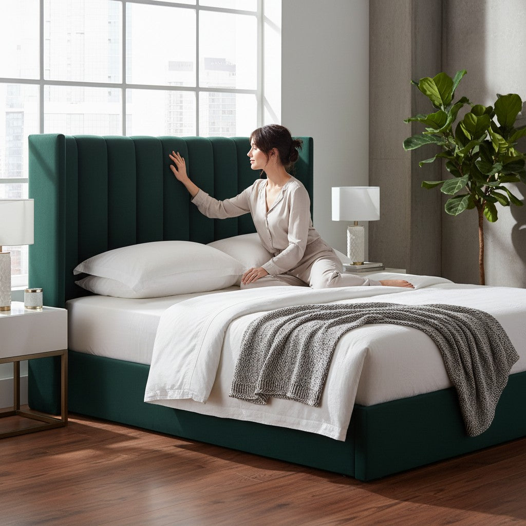 Nu Dekor - Camilla Velvet Paneled Tufted Headboard