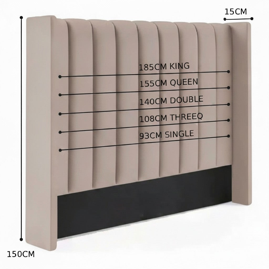 Nu Dekor - Camilla Velvet Paneled Tufted Headboard