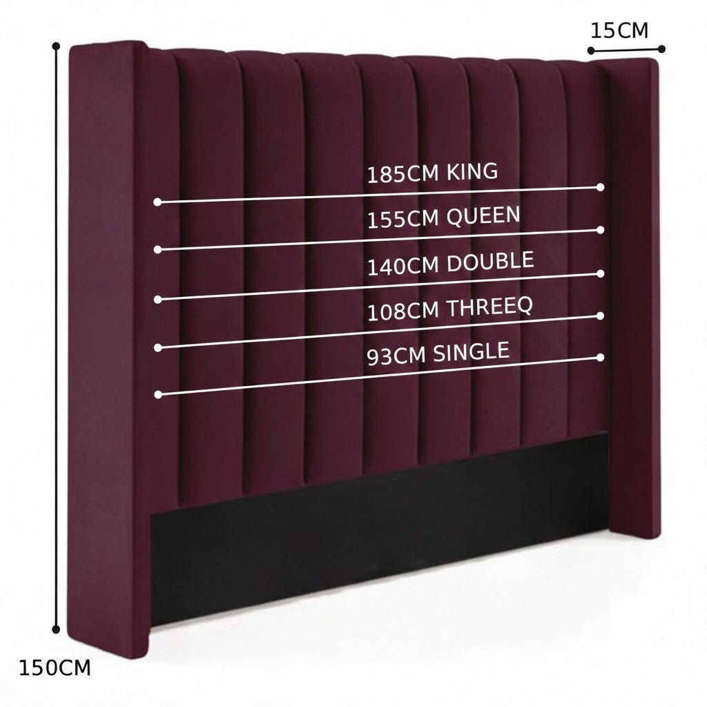 Nu Dekor - Camilla Velvet Paneled Tufted Headboard
