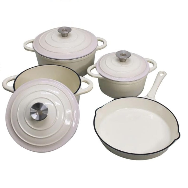 Homepro - 7 Piece Cast-iron Pot Set