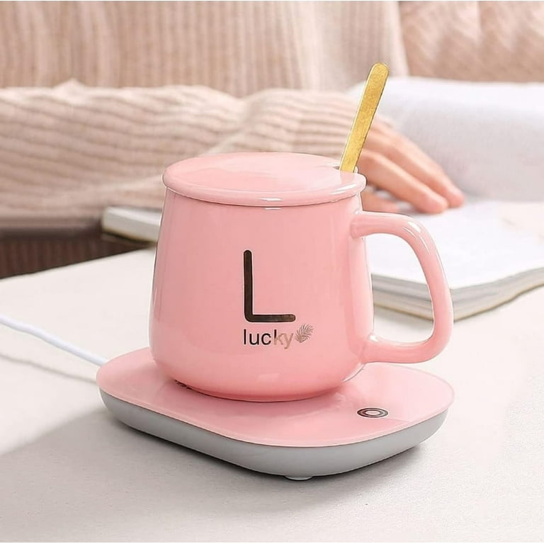 Classy Electric Coffee Warmer Coaster and Mug Set