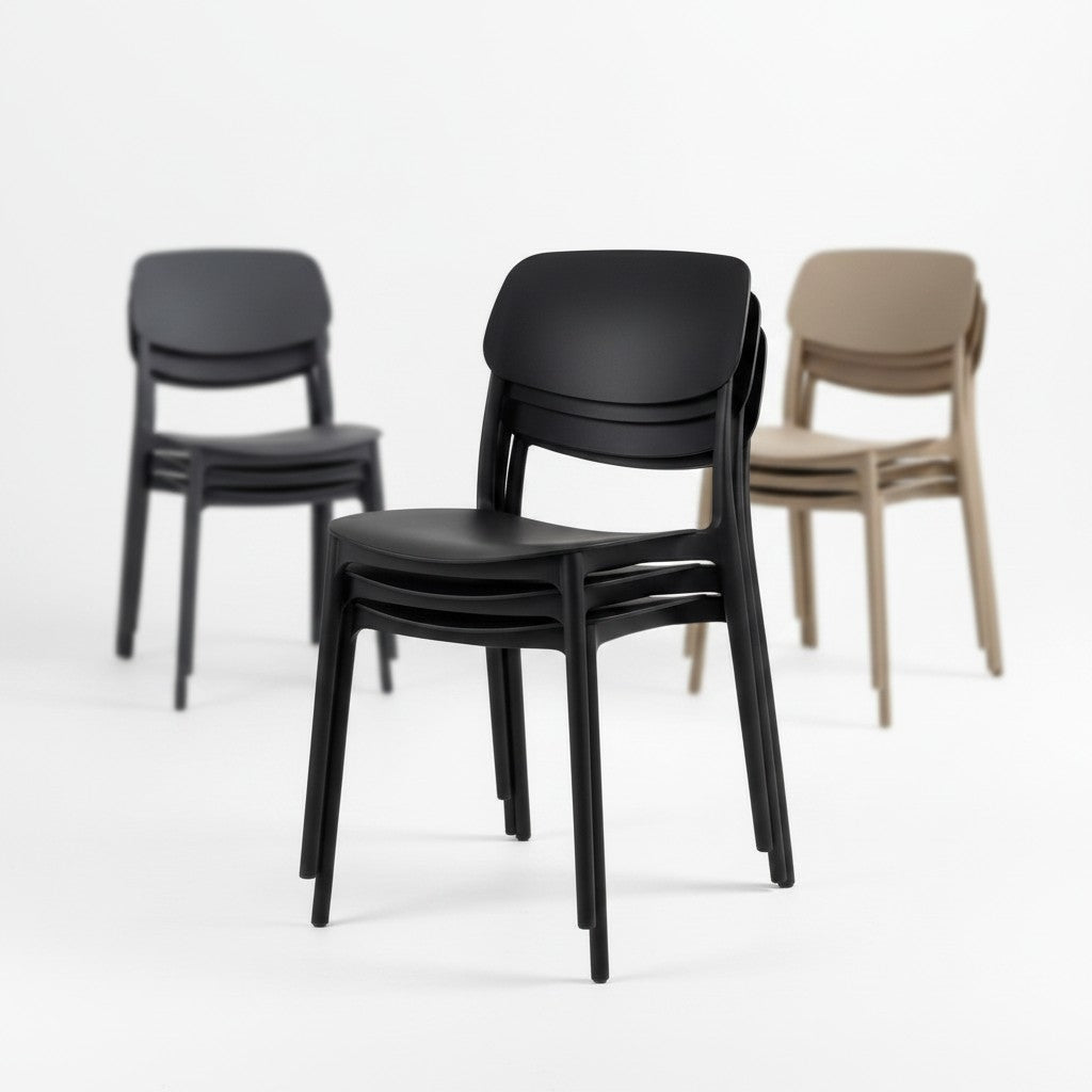Nu Dekor - Ezy Stack Minimalist Chair - Set of 2