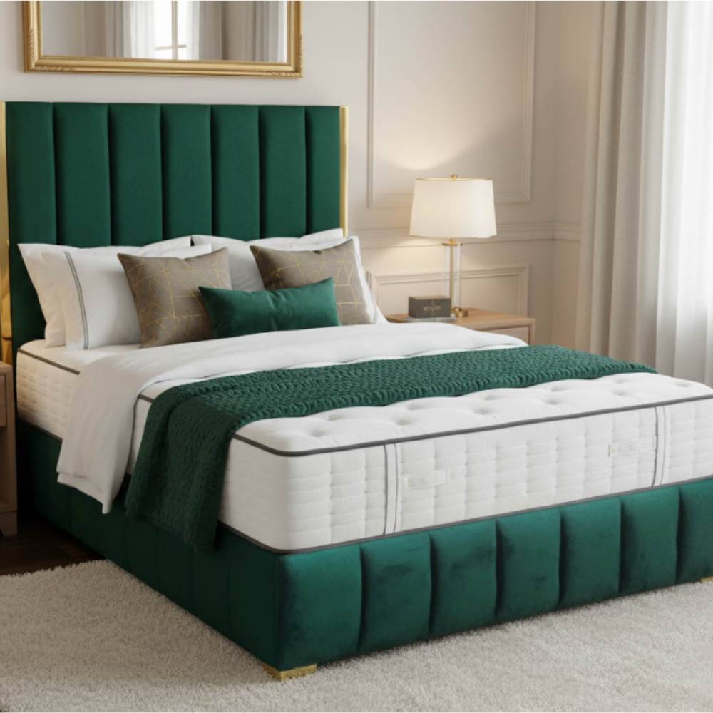 Nu Dekor - Aemilia Bed Base & Headboard