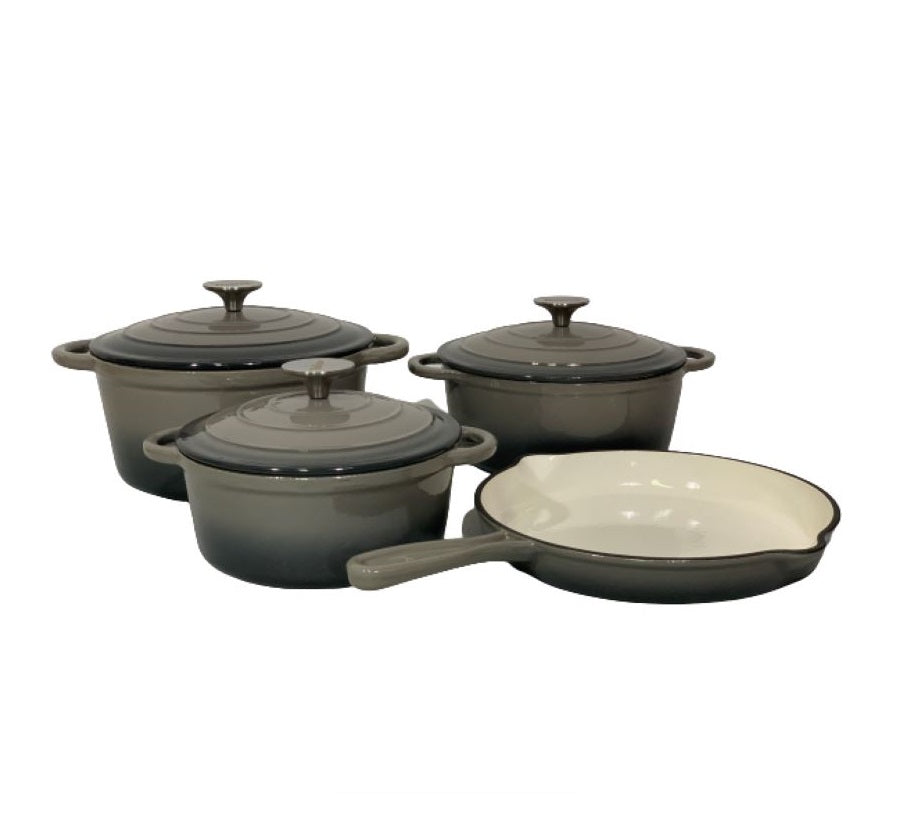 Homepro - 7 Piece Cast-iron Pot Set