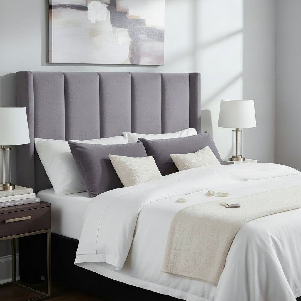 Nu Dekor - Alice Velvet Paneled Headboard