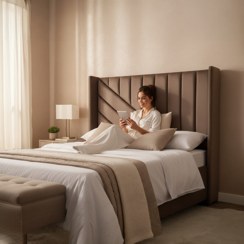 Nu Dekor - Siena Velvet Paneled Tufted Headboard