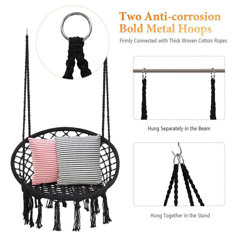 Shayd - Macrame Hammock Swing Chair